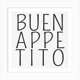 Buena Apetito Art Print