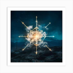 Celestial Compass Art Print