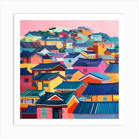 Korean Village Art Print