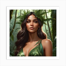 Brazilian Jungle Girl Art Print