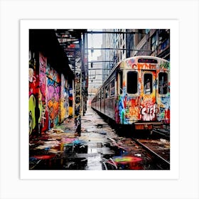 Subway Station 1 Output Art Print