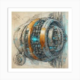 Spaceship Art Print