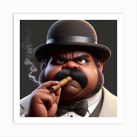 Man Smoking A Cigar 5 Art Print