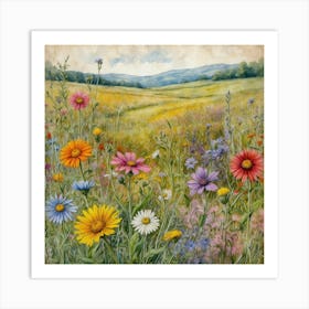 Wildflowers Art Print