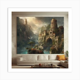 Castle In The Sky Art Print