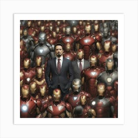 Iron man Army of suits Art Print