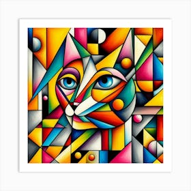 Abstract Cat 8 Art Print