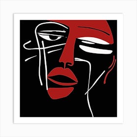 Face Of A Woman 3 Art Print