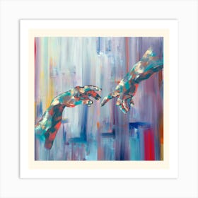 hand Abstract Painting Art Print