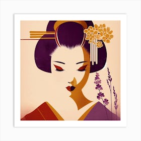 Japan Geisha Visual 77 Art Print