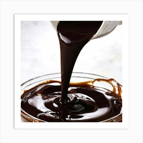 Pouring Chocolate Sauce 1 Art Print