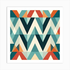 Abstract Geometric Pattern 47 Art Print