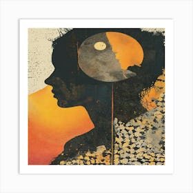 Woman'S Head 2 Art Print