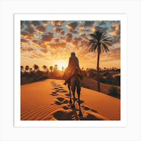 Stockcake Desert Sunset Ride 1719975199 2 Art Print