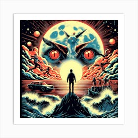 Man In The Moon 1 Art Print