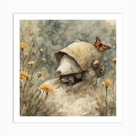 Bear In The Meadow Art Print