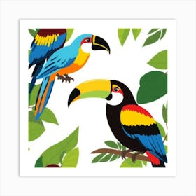 Toucans 7 Art Print