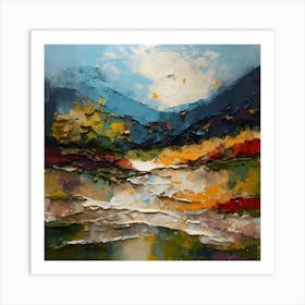 Abstract Landscape Painting 2 Art Print