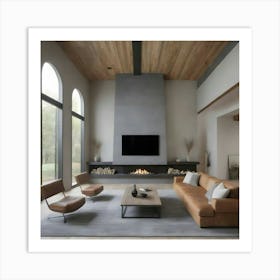 Modern Living Room 25 Art Print