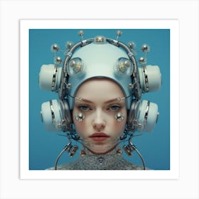 Futuristic Woman Art Print