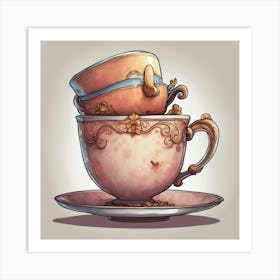 Tea Art 55 Art Print