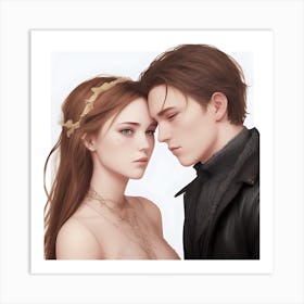 Star crossed lovers Art Print