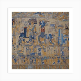 Egyptian Mural 1 Art Print