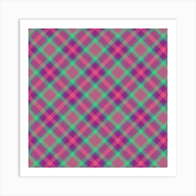 Plaid Fabric 67 Art Print