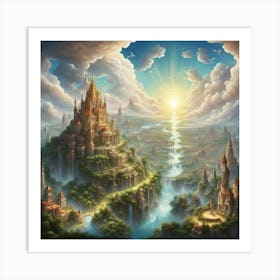 Fairytale City 1 Art Print