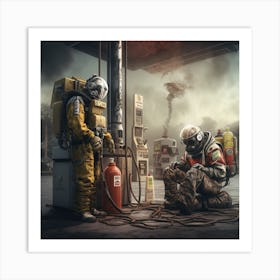 Gas Station Art Print