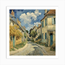 Street In Auvers Sur Oise Van Gogh Art Print 3 Art Print