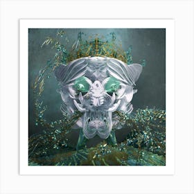 WHITE TIGER Art Print