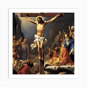 Crucifixion Of Jesus Art Print