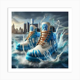 Detroit Boots Art Print