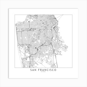 San Francisco Map Art Print