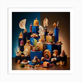 Leonardo Phoenix A Vibrant Mesmerizing Stilllife Composition F 0 Art Print