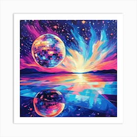 Disco Ball Art 33 Art Print