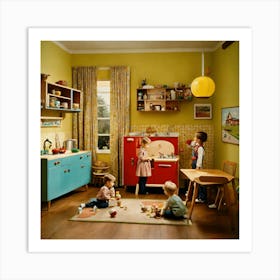 Children S Room From The 1950s (4) Art Print