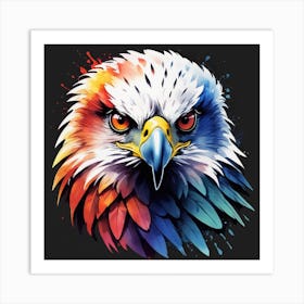 Colorful Eagle Art Print