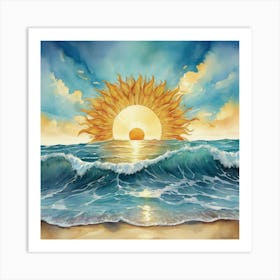 Sea And Sun Art Print 3 Art Print