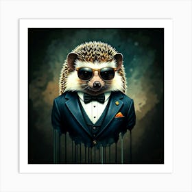 Hedgehog spy Poster