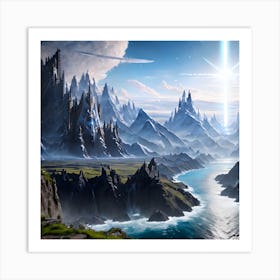 Fantasy Landscape Art Print