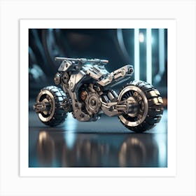 Futuristic Motorcycle 1 Art Print