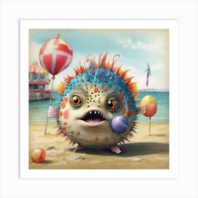 Puffer Fish 12 Art Print