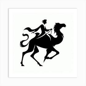 A man riding a camel 7 Art Print