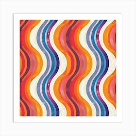 Abstract Wavy Pattern 1 Art Print