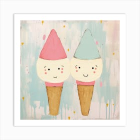 Ice Cream Cones Art Print