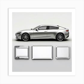 Mock Up Blank Plates Vehicle Customizable Registration Auto Metal Template Unprinted Clea (26) Art Print