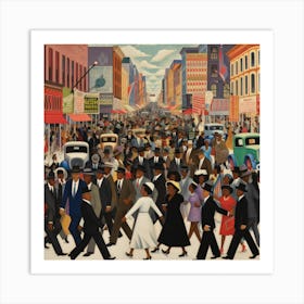 'The People's Parade' Art Print