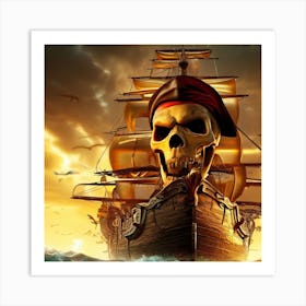 Pirate Ship Art Print